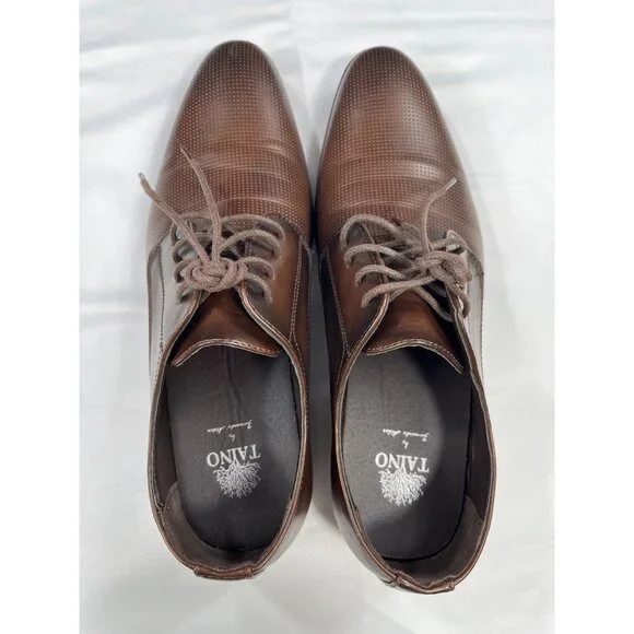 Tayno Brown Leather Oxfords SKU 7503 Size 9.5 - Picture 7 of 11
